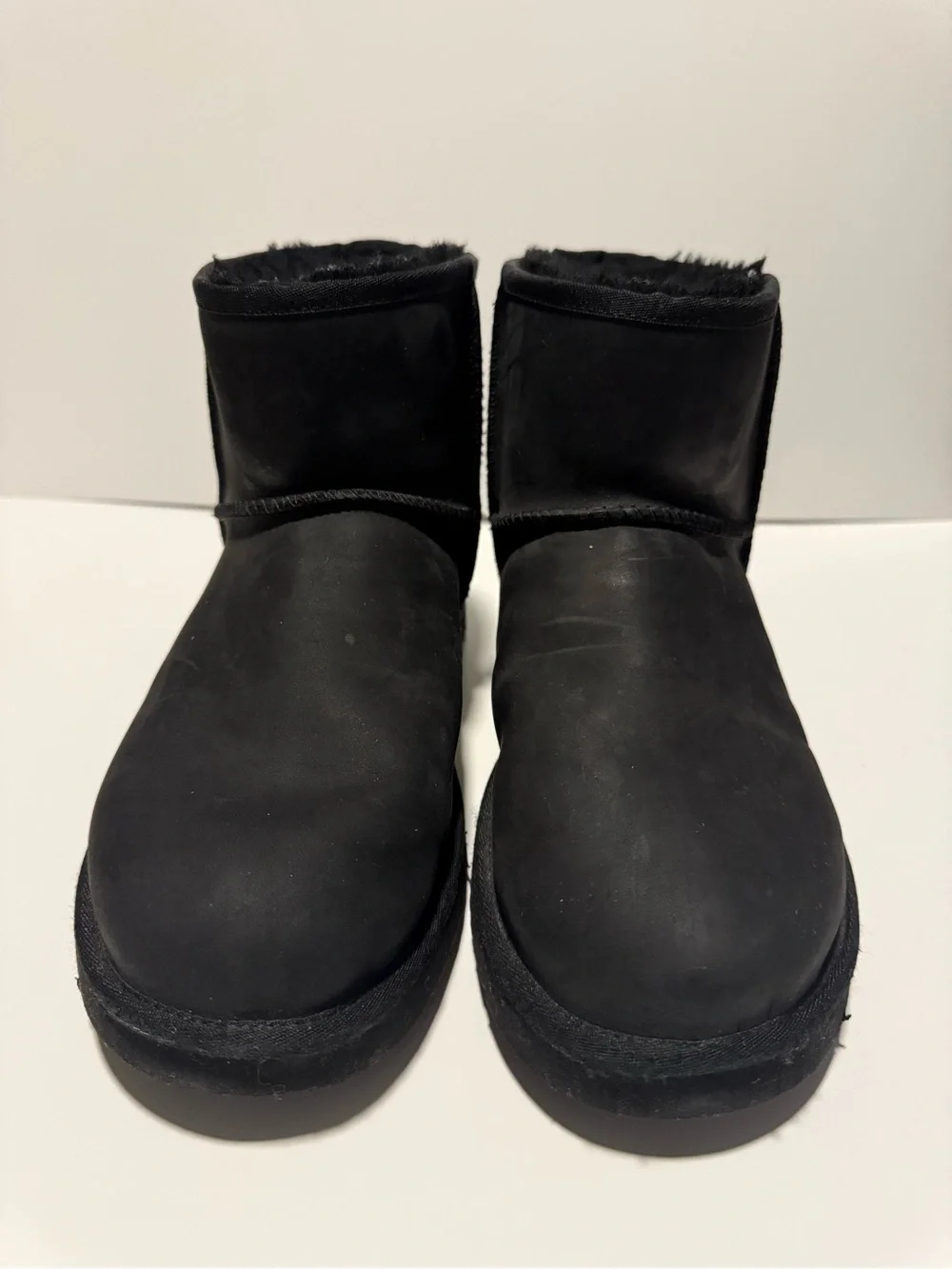 UGG Black Short Shearling Ankle Boots